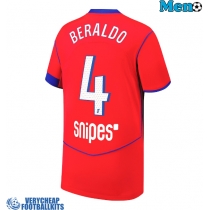 Paris Saint-Germain Lucas Beraldo #4 Replica Third Shirt 2025-26 Short Sleeve